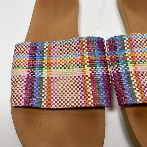 MADEWELL Size 9 The Maddie Slide Textile Weaved Colorful Sandal - Picture 4 of 12